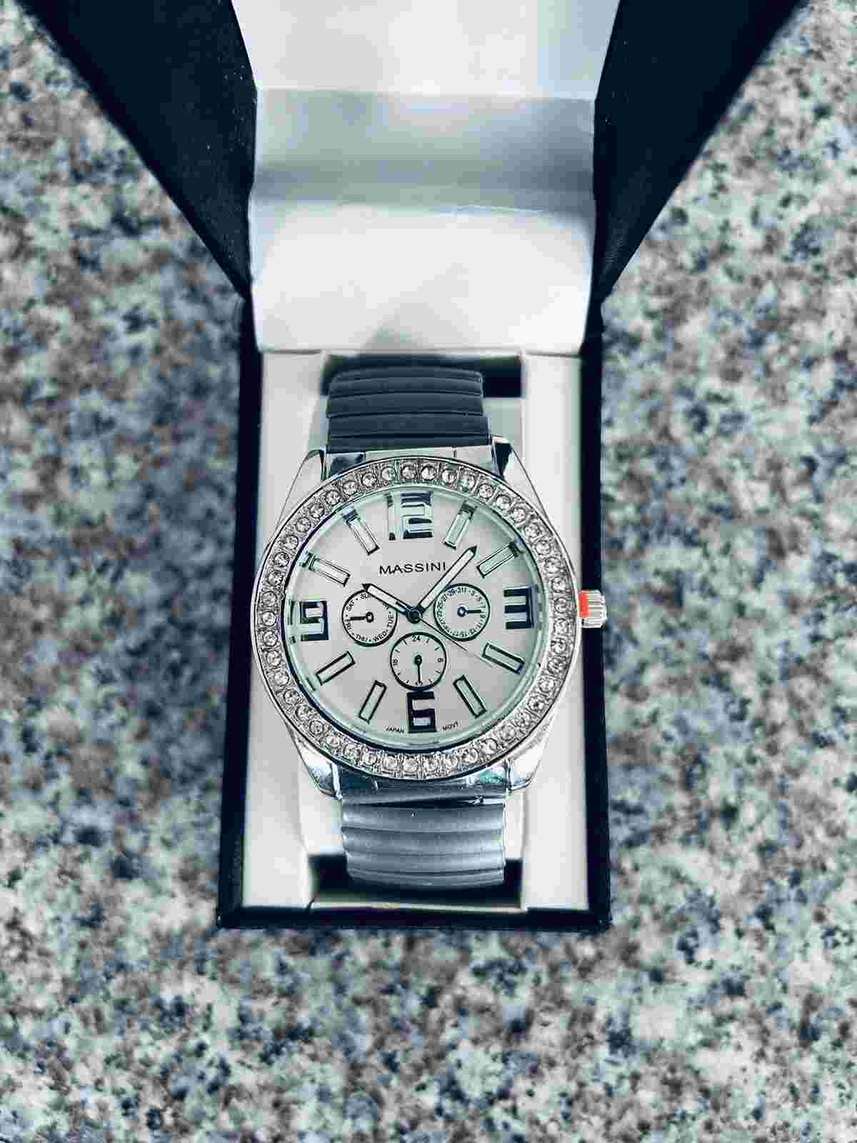 Massini Women’s Crystal Accent Watch- NWT