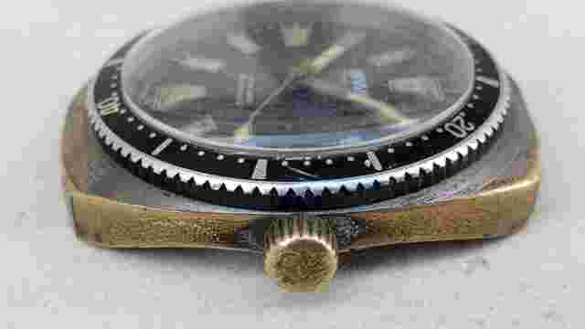 VINTAGE RARE BWC DIVER MECHANICAL 37MM MENS WATCH