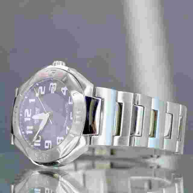 BEUCHAT HYDROTEAM DIVERS MENS WATCH GREY ARABIC DIAL STAINLESS STEEL 200M