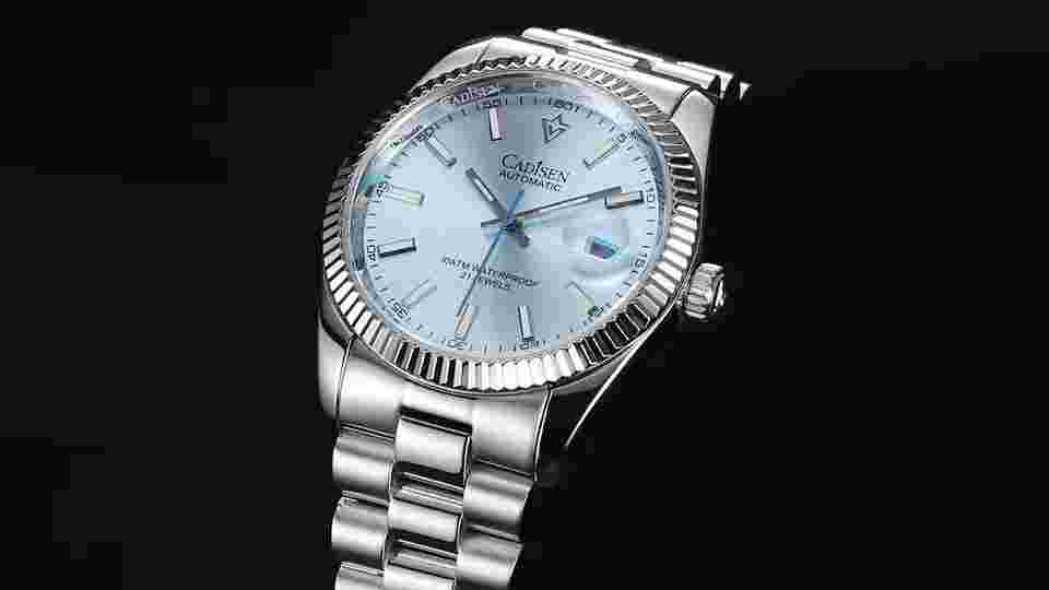 Men's Mechanical Automatic Watch Miyota Movement Sapphire Glass 100M Waterproof