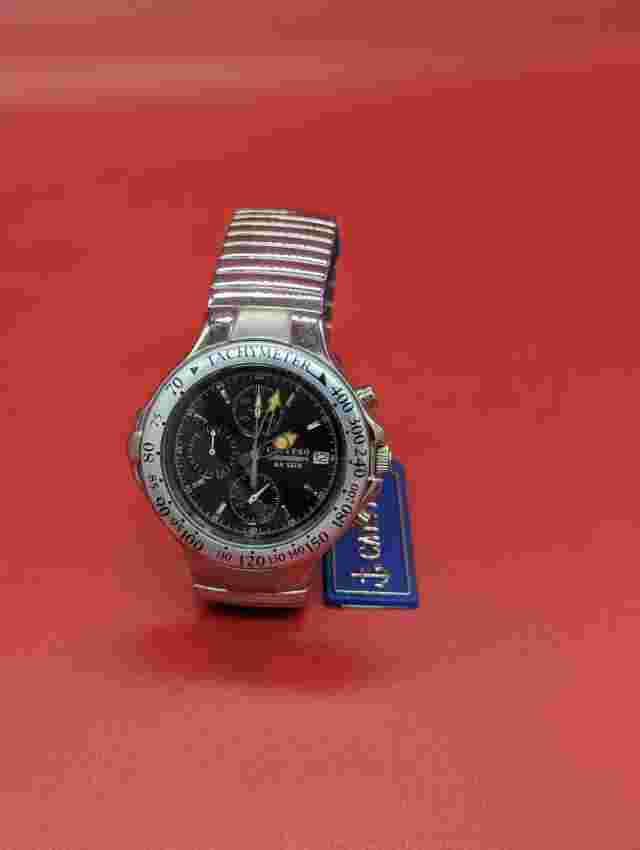 NWT Vintage Mens calypso chronograph W.R SATM Watch Marine Sports Collection
