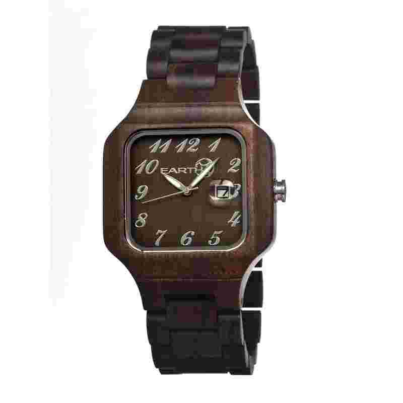 Earth SESO02 Unisex Watches Testa Series Dark Brown Wood Eco Friendly Watch $199