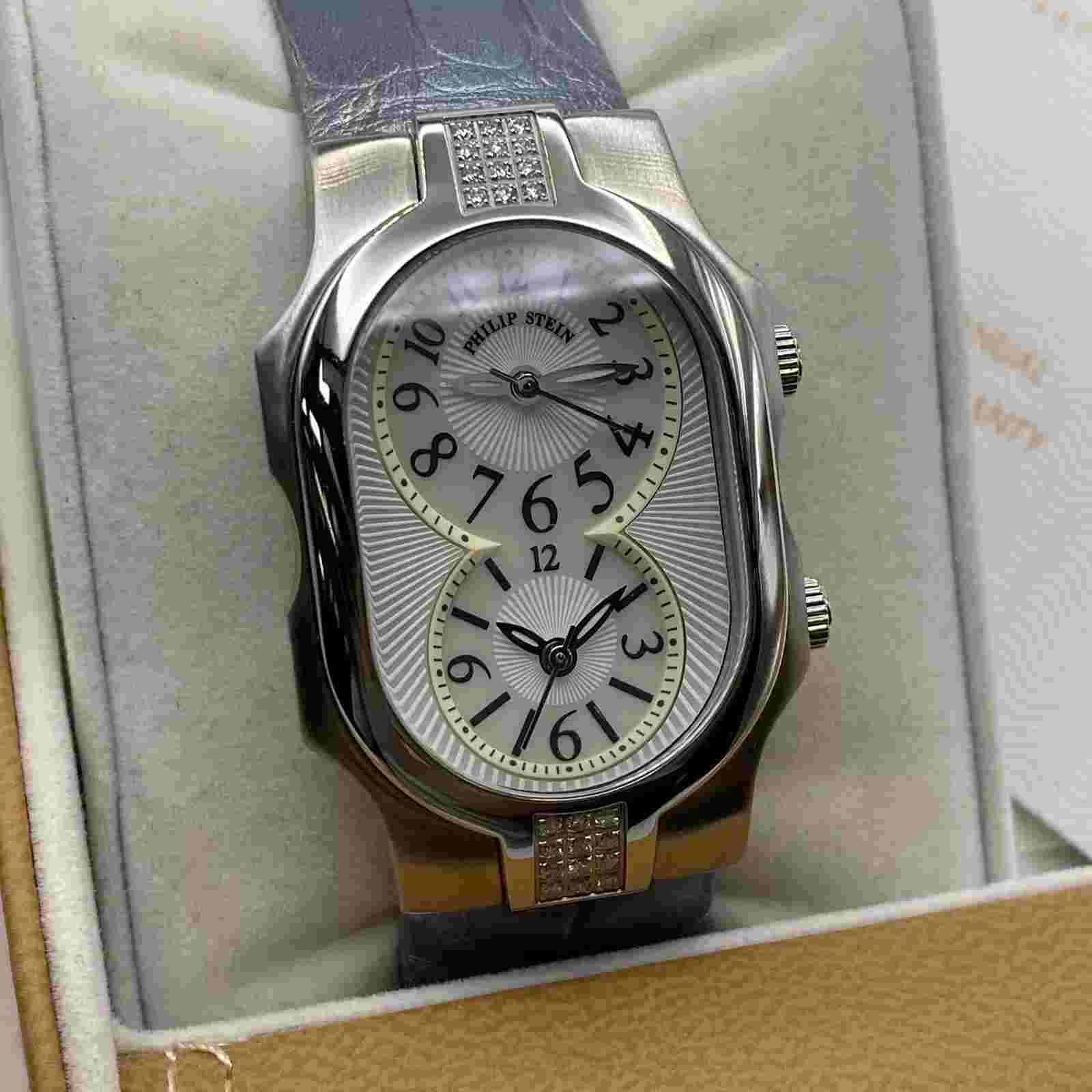 Philip Stein Signature 27mm Steel MOP Dial Ladies Quartz Watch 1SD-NFMOP