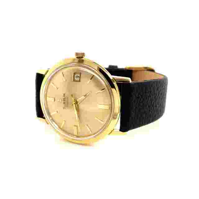 Gubelin Automatic Watch Swiss 18K Yellow Gold 25J  1Year Warranty Must See Look