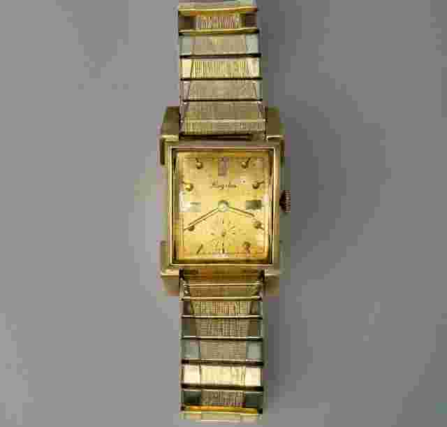 14K Gold Kingston 17 Jewel Swiss-made Mechanical 1960's Watch Men’s Manual Old