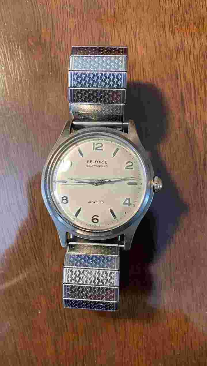 Vintage 1950/60's Belforte  'SWISS'  Mechanical Watch.  Refurbished.  Working