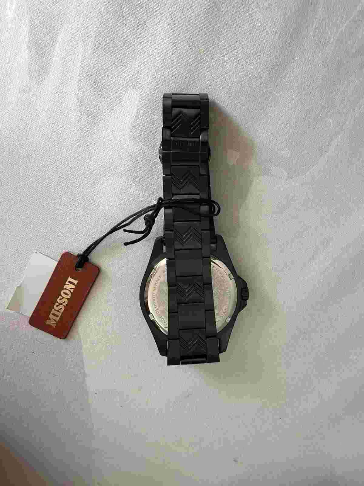 Missoni Black Mens Analogue Watch Gmt MW1I00523