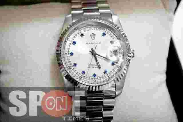 Sandoz Diamond and Roman Numerals Hour Marker Automatic Men's Watch 8732D-34-8