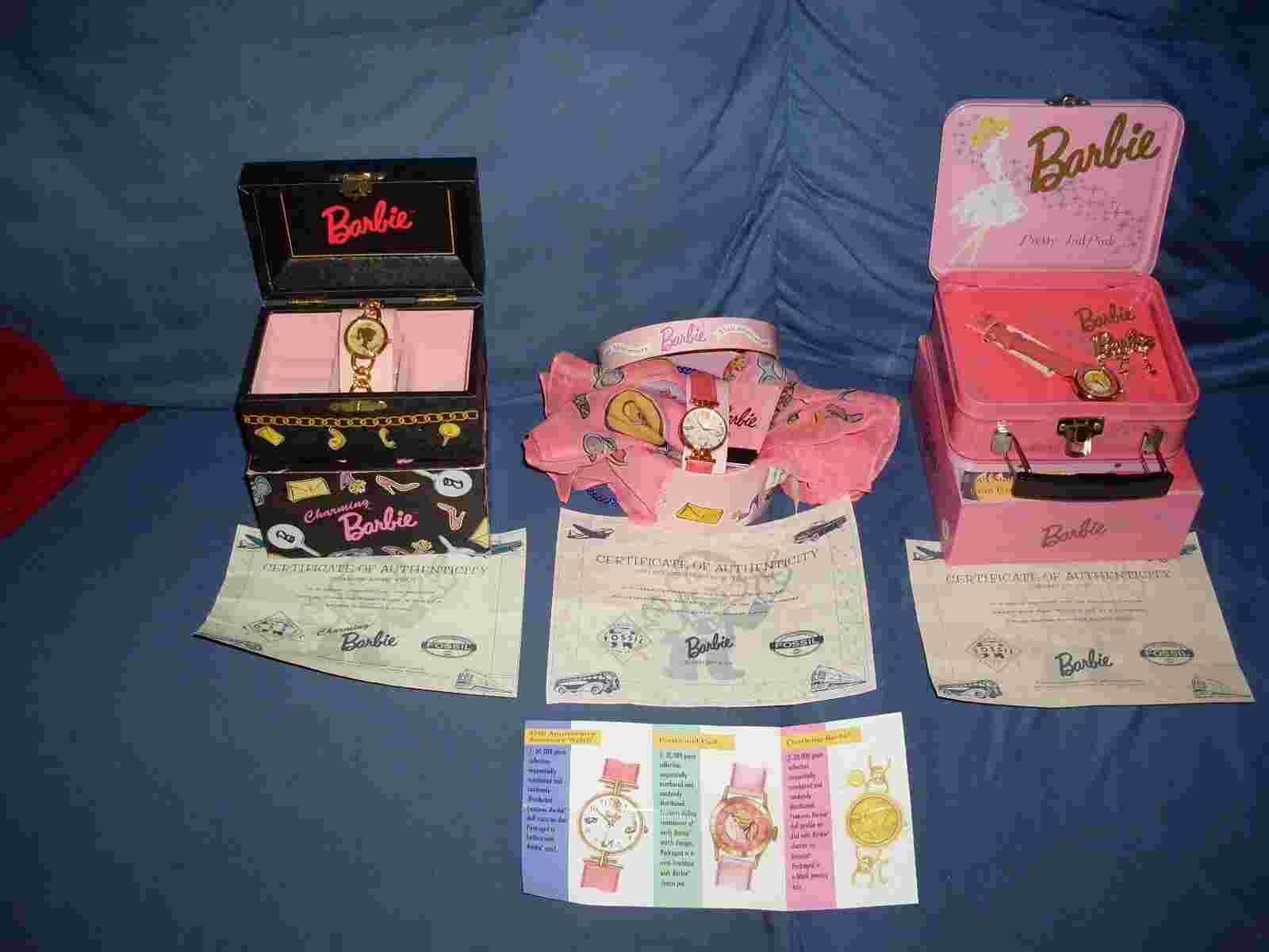 Barbie LE Fossil watches NIB