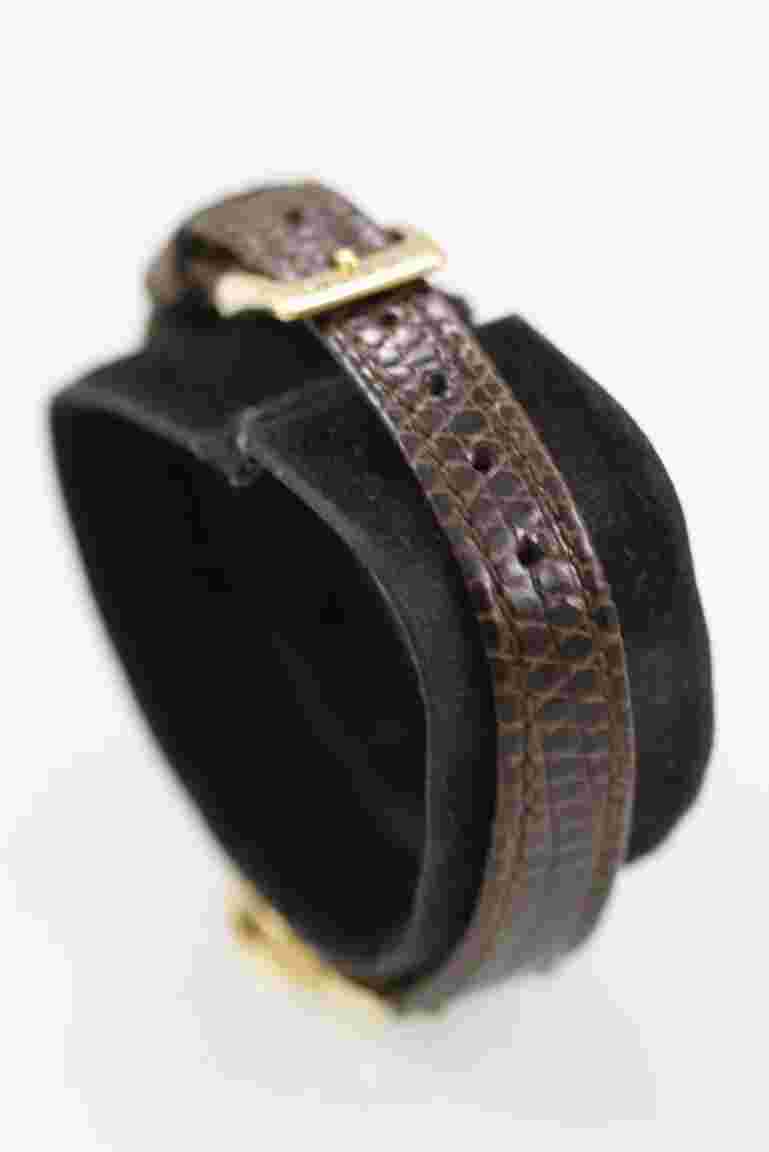 Noblia Women Watch 2200-242327Y Gold Stainless Steel WR Brown Leather MOP Quartz
