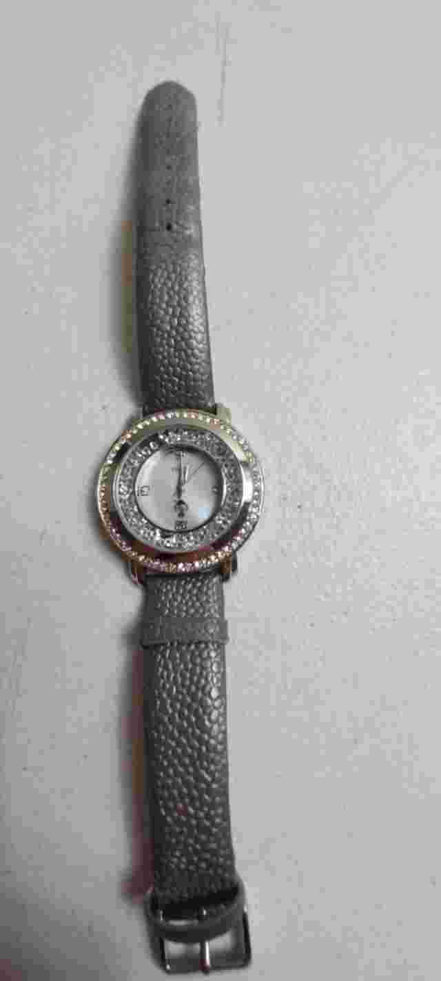 Premier Designs Women's Floating Crystal And Rhinestone Watch