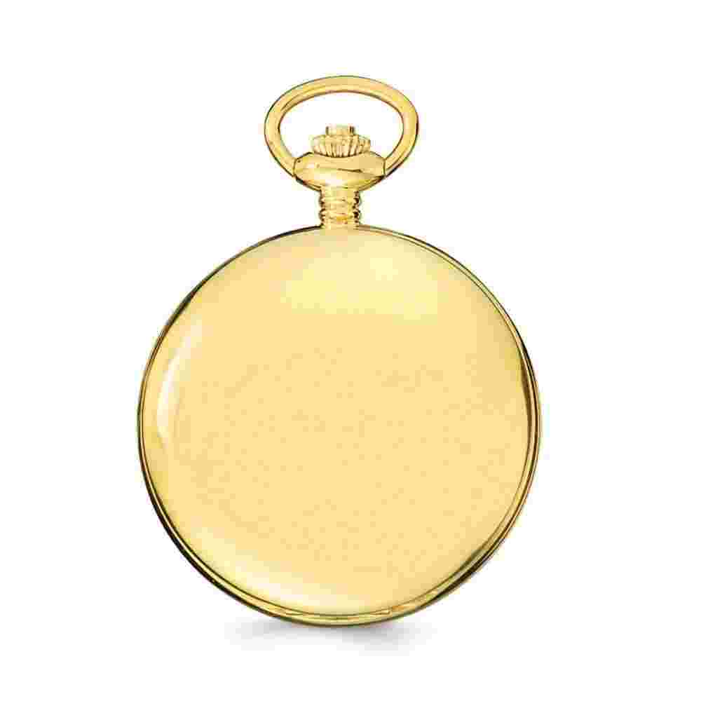 Charles Hubert IP-plated Stainless Steel Skeleton Dial Pocket Watch XWA4346