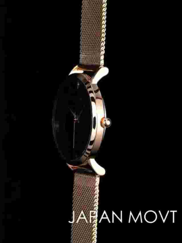 Hannah Martin 'Starry Night' Ladies Quartz Wrist Watch (All Yellow Gold Colour)
