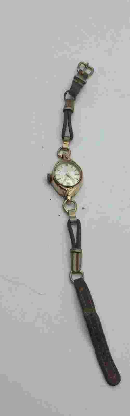 Vintage La Salle Westclox Precision Jewels Base Metal Brass Watch Untested
