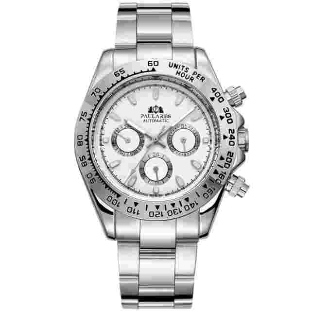 Paulareis Automatic Watch Men's Luxury Daytona Stanless Waterproof Luminous Dive