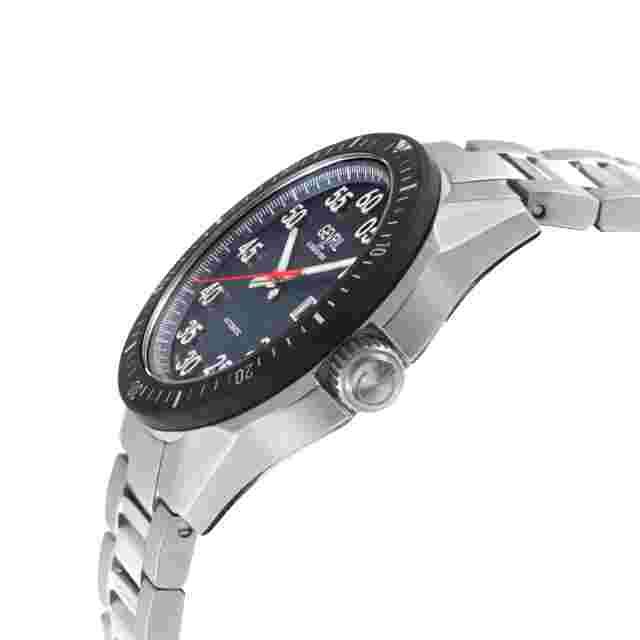 Gevril Mens 48301B Ascari Swiss Automatic SW220 Exhibition Caseback Steel Watch