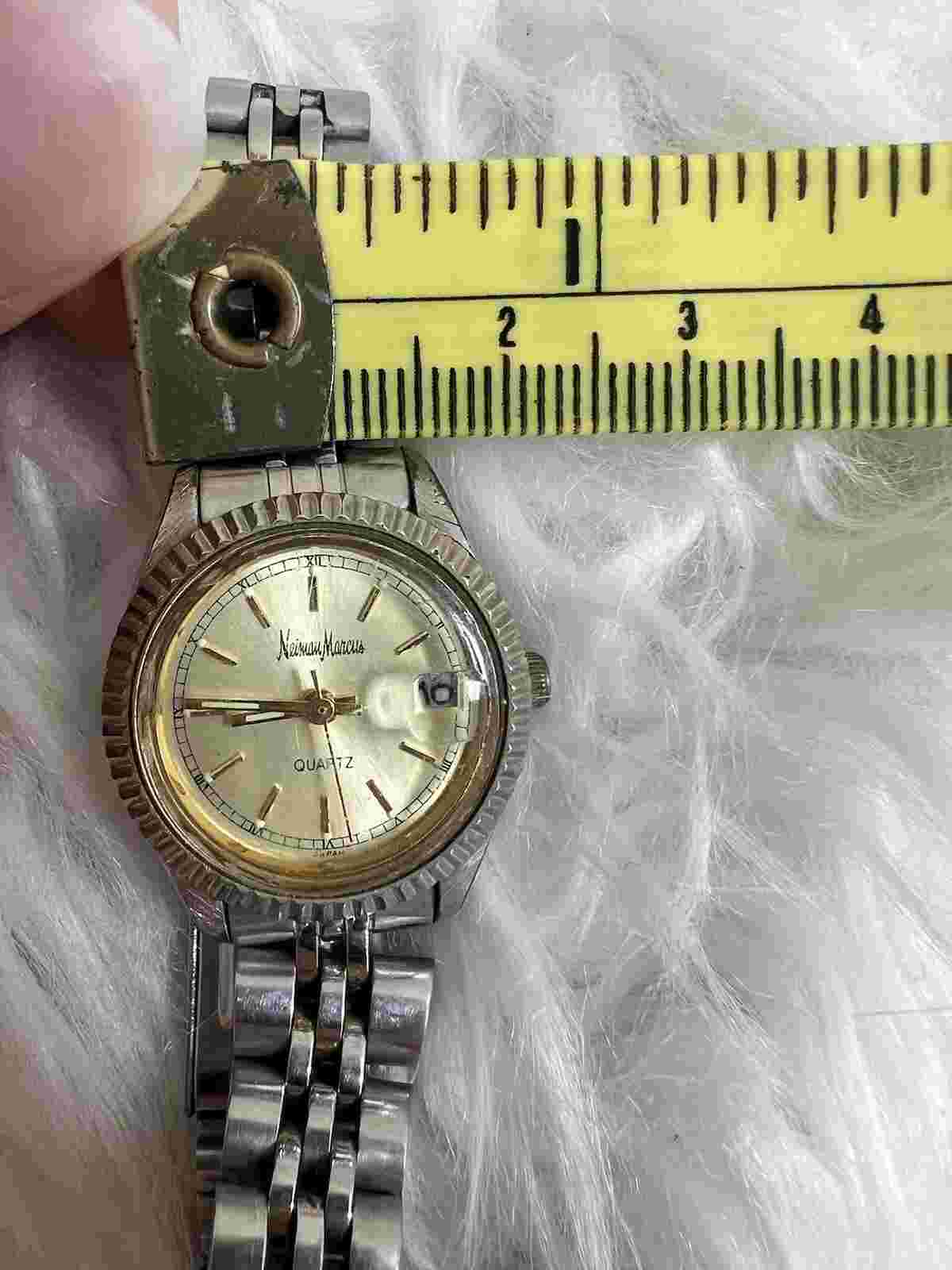 Neiman Marcus Watch Women's Dual-Toned Gold/Silver Link Band Analog Wristwatch