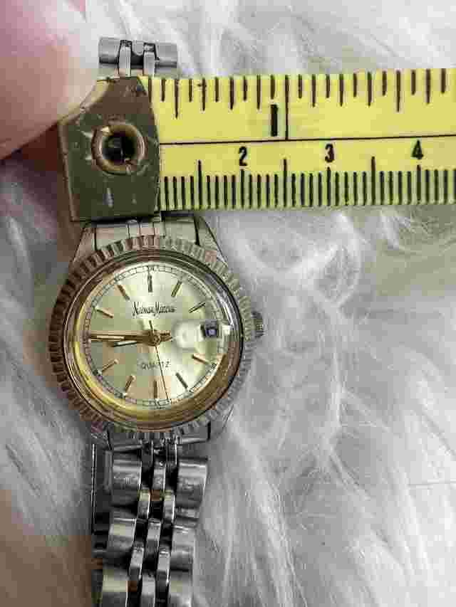 Neiman Marcus Watch Women's Dual-Toned Gold/Silver Link Band Analog Wristwatch