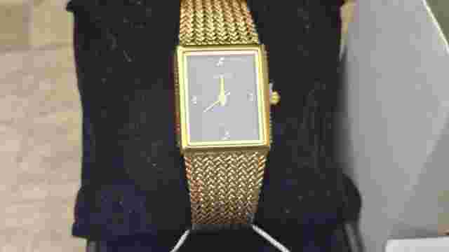 NWT Vintage Xavier Quartz Men's Watch Masterpiece Diamond Swiss 80's Gold Plate