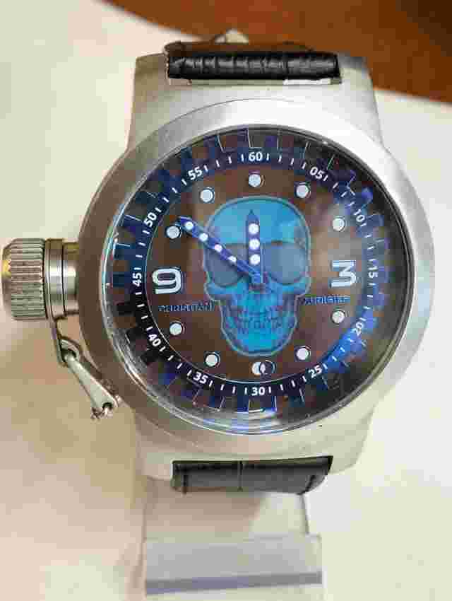 CHRISTIAN AUDIGIER QUARTZ AC-10053 MEN'S STRAP AFTER MARKET VINTAGE WATCH