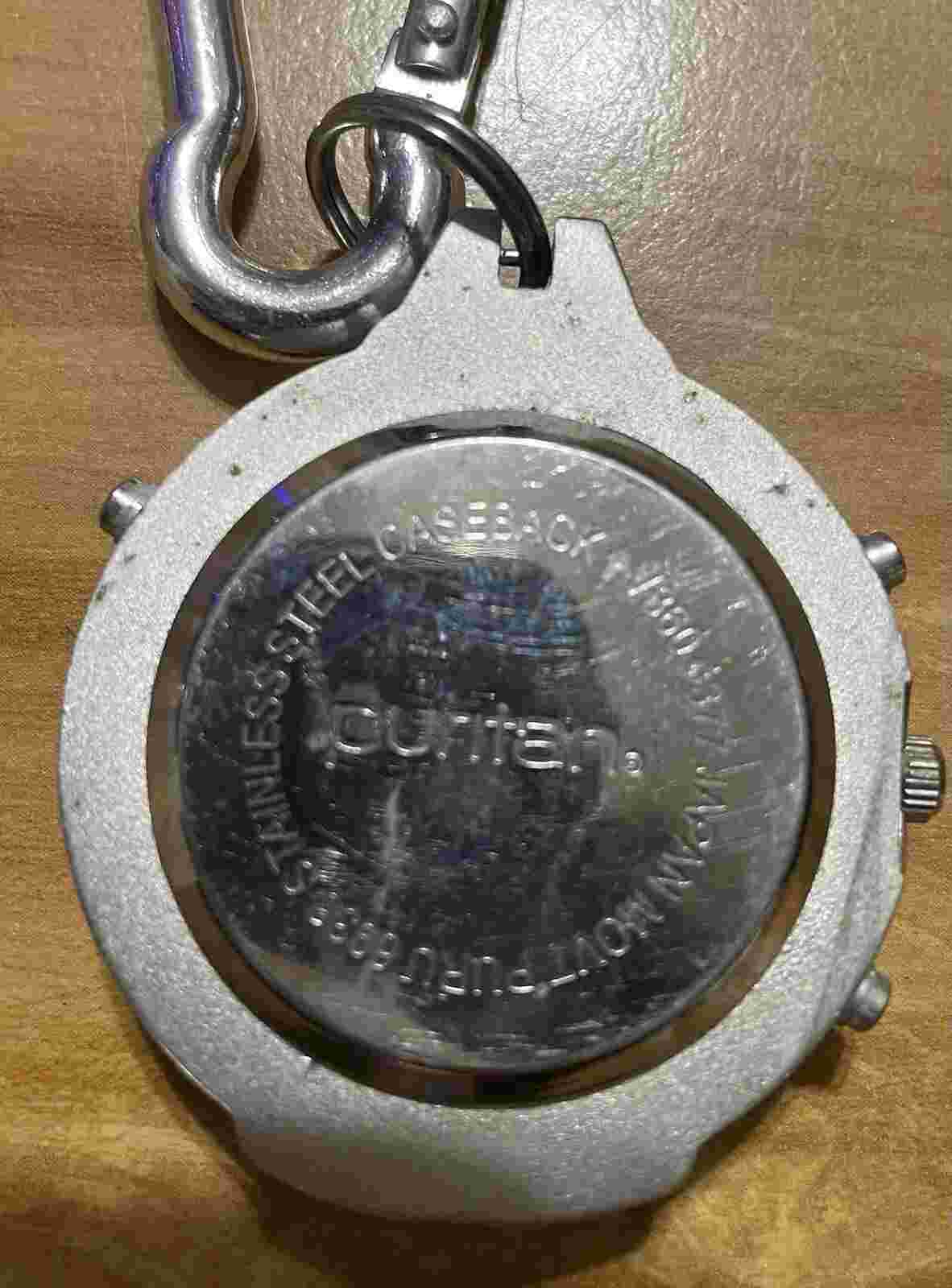 Vintage Puritan Watch Carabiner Dual Time Chronograph Calendar Alarm