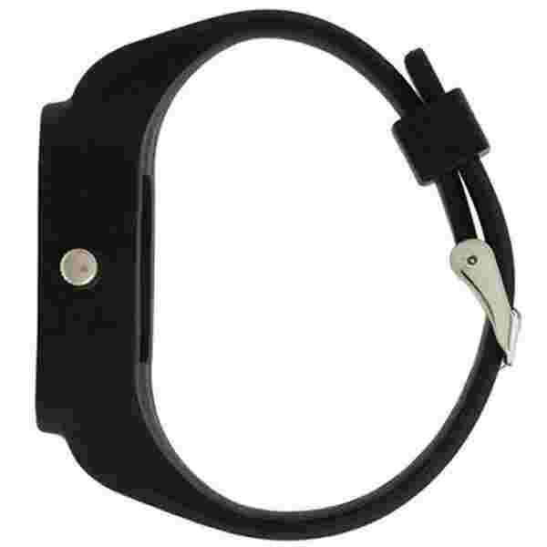 Flex Black Blue Classic Silicone Wrist Watch - Water Rest 45mm