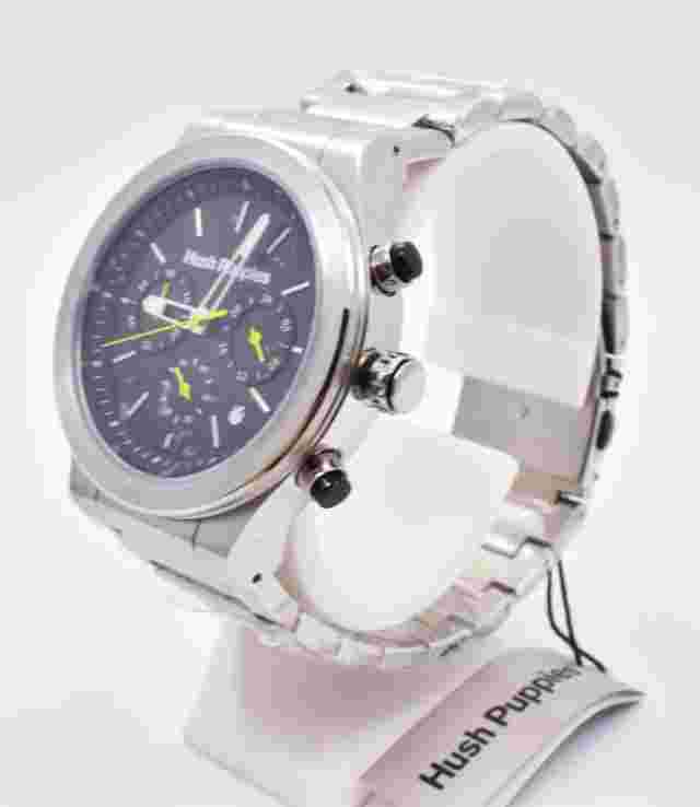 Hush Puppies HP.6057M.1502 Men's Watch Quartz Chronograph Steel NOS w/ Box