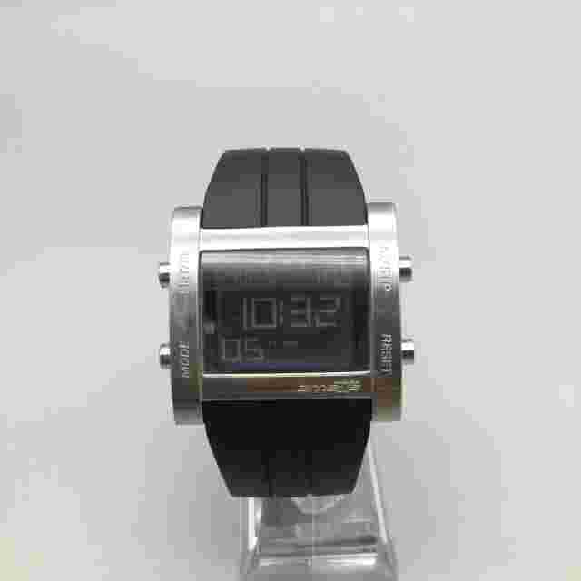 Arnette Watch Unisex 38mm Silver Tone Square 50M Digital Backlight New Battery
