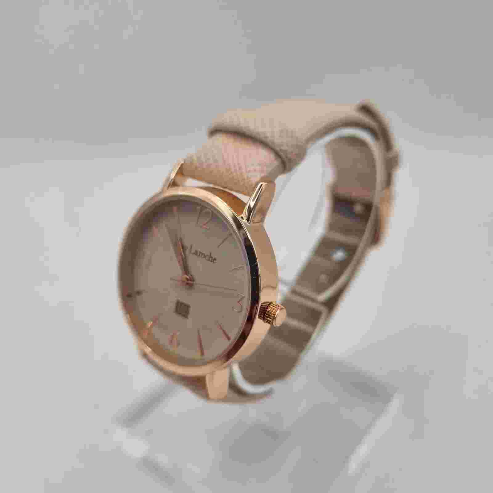 Ladies Watch Pink Strap Guy Laroche Quartz Analogue FREE P&P