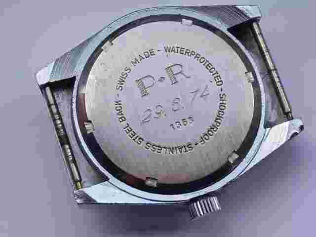 GROVANA Shockprotected 17 Jewels Swiss Red Dial RARE!!!!