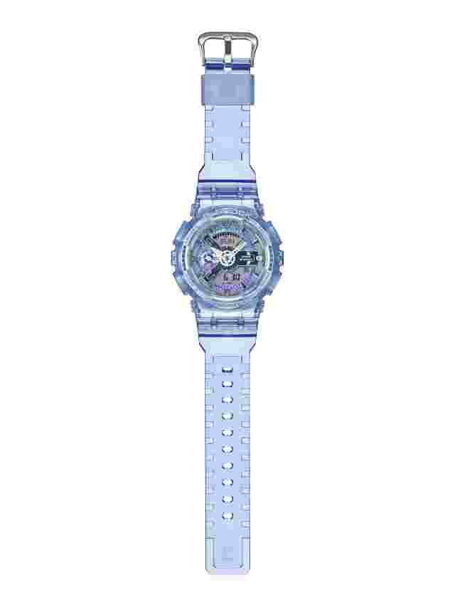NEW Casio G-Shock VIRTUAL WORLD Clear Purple Ana-Digi Womens Watch GMAS110VW-6A