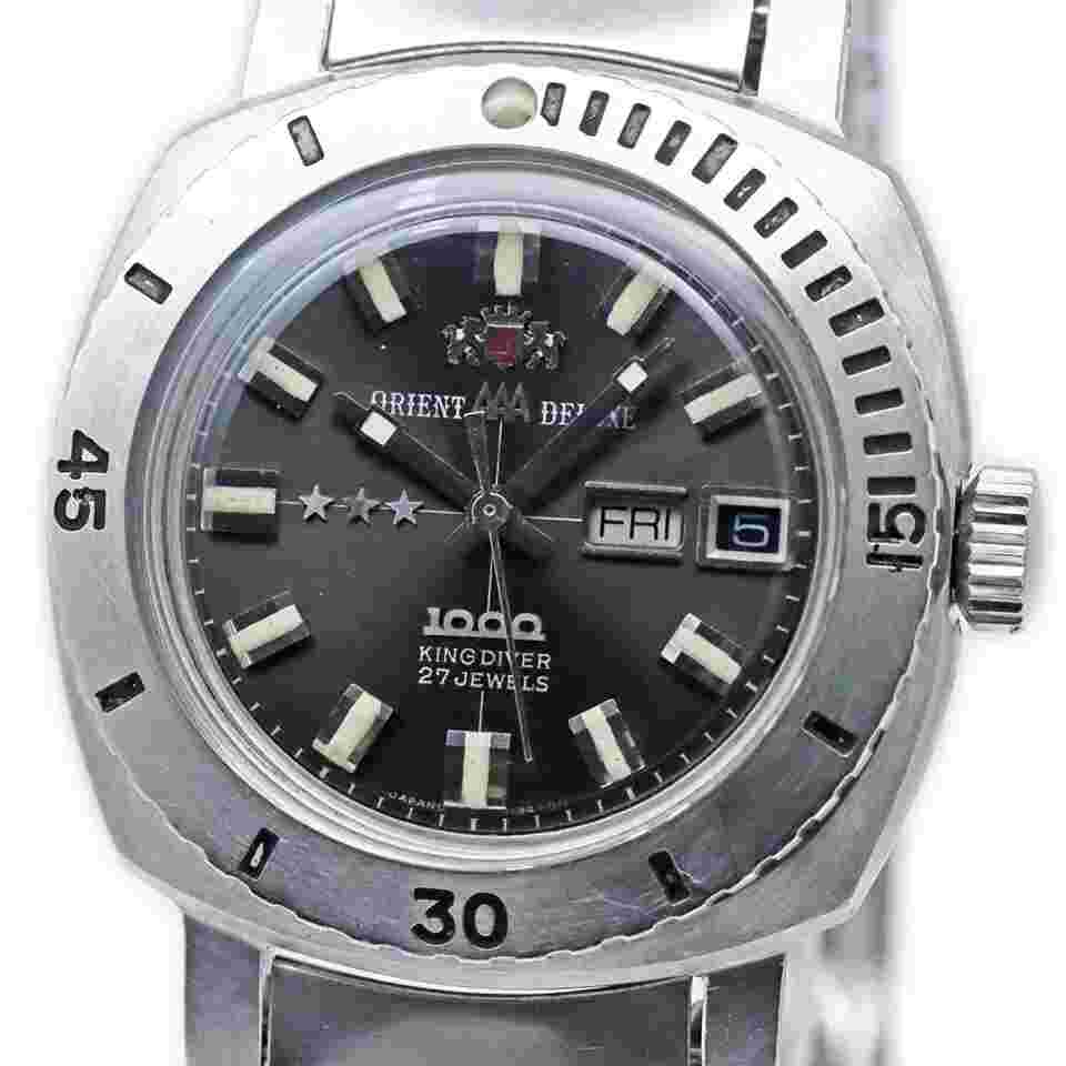 Orient Automatic Men King Diver 1000 Original Dial Cb.349-11340 Watch Tk2057