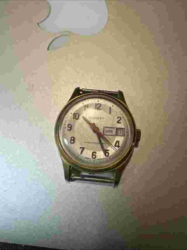Vintage Dorset Shock Resistant Chrome Plated Windup Men’s Swiss Wristwatch