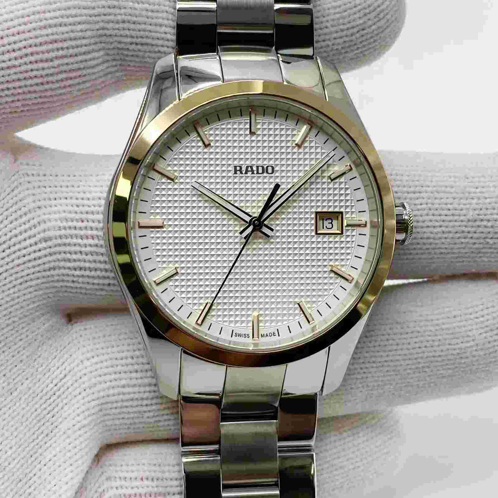 Rado Hyperchrome 40mm Steel Ceramic Black Dial Quartz Mens Watch R32297163