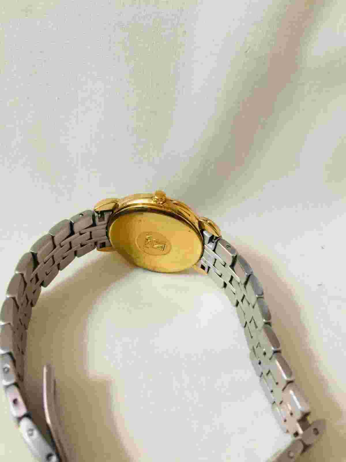 NOBLIA LUXURY WATCH SLEEK TWO-TONE THIN PROFILE WITH DATE WINDOW
