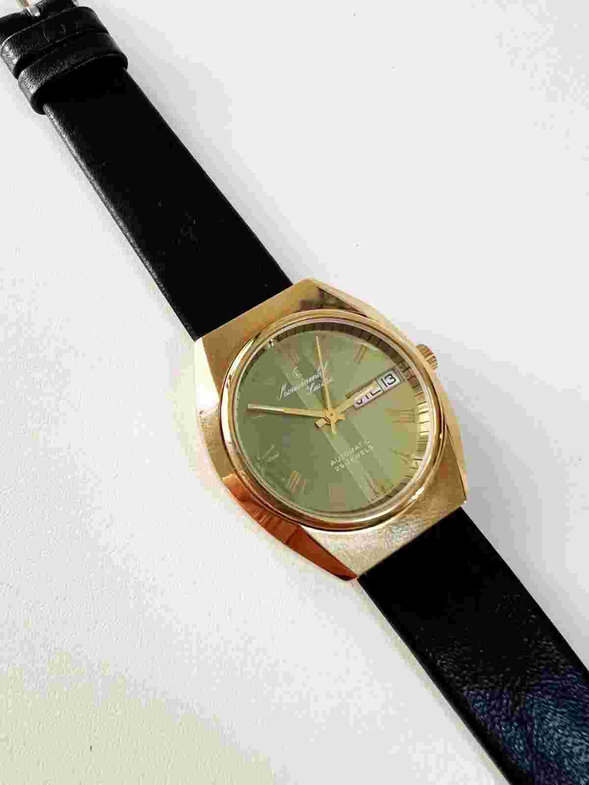 Monumental - Automatic 25 Jewels Incablod Gold Plated - NOS - Swiss Made