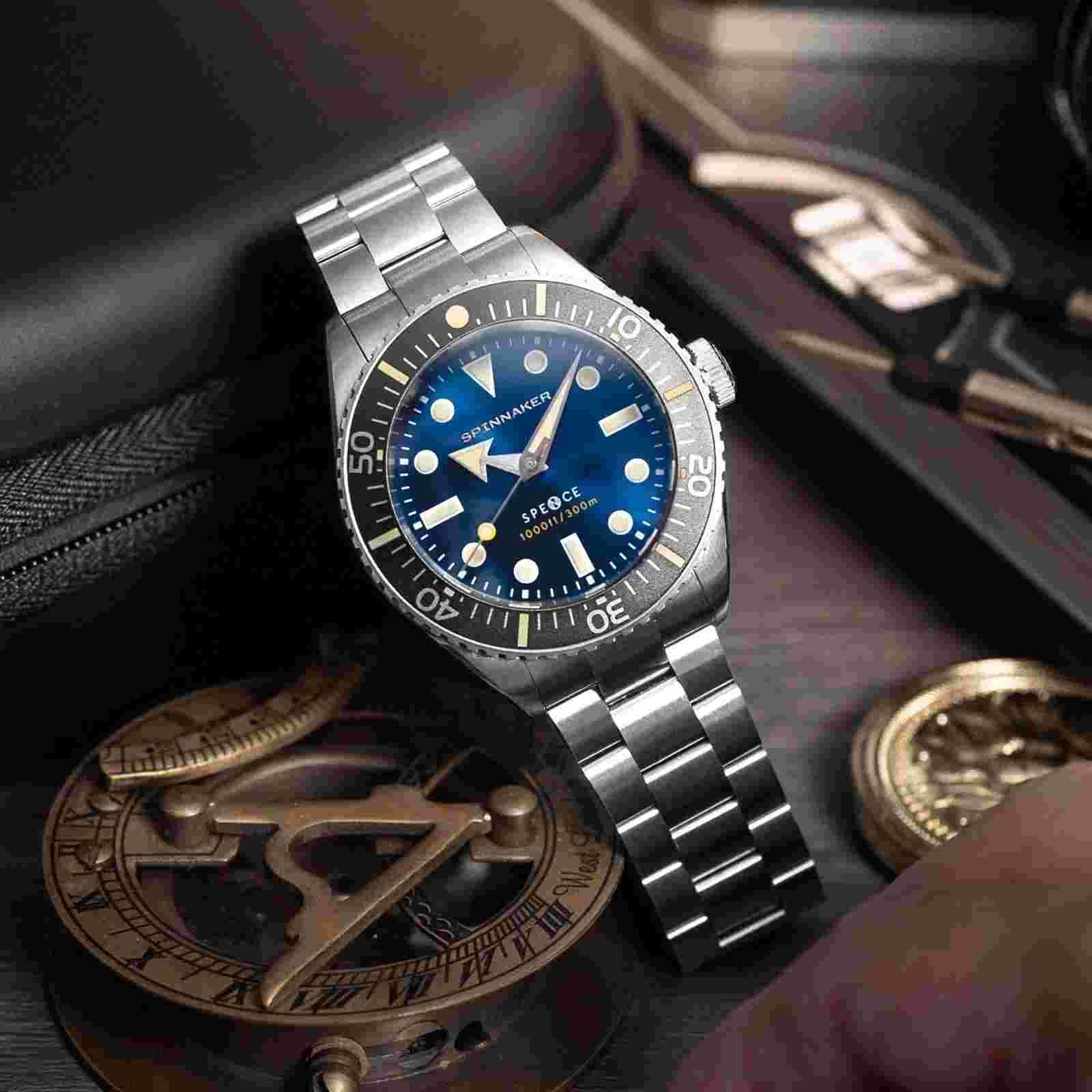 Spinnaker Spence 300 Automatic Pitch Black Men's Dive Watch SP-5097-11