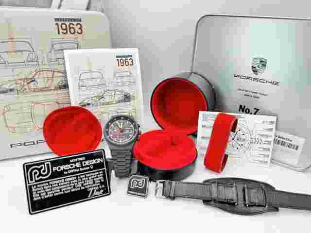 Porsche Design Orfina 7177 Military 3H AirForce MattePVDBLACK New Old Stock Rare