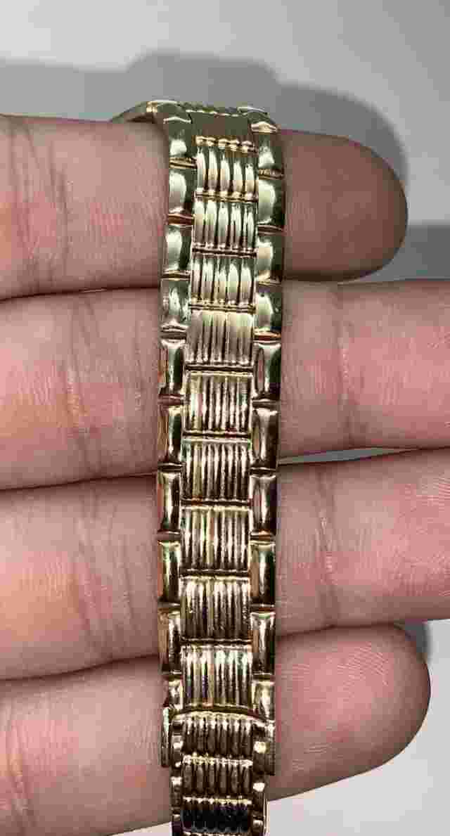 geneve 14k gold ladies watch quartz 38g