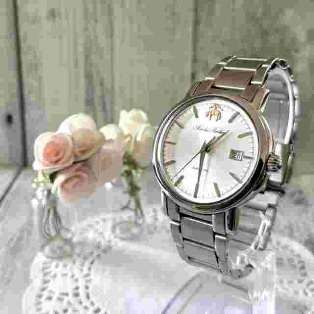 Brooks Brothers Automatic Wristwatch Silver Size 4.2 cm Arm Circumference 18.5cm
