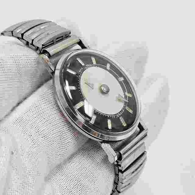 Nastrix Men's Watch Rare Mystery Black Dial - 17 Jewels Mechanical Swiss Works