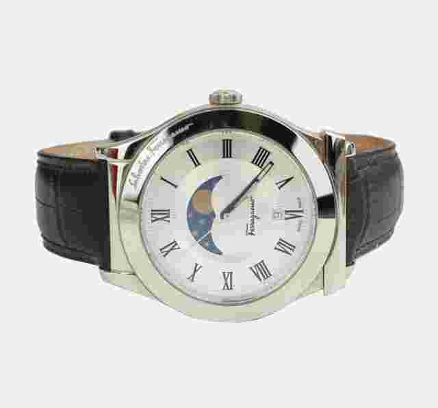 Salvatore Ferragamo Stainless Leather Strap Watch 33MM - FERRAGAMO 1898