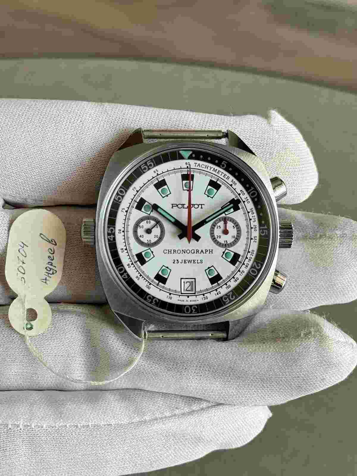 NOS Brand New POLJOT 3133 Chronograph Sturmanksie Old USSR Vintage Russian Watch
