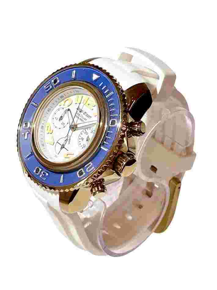 Angel Clover Watch Seacruise Blue / White Dial Chronograph Sc47ybu-wh Mens