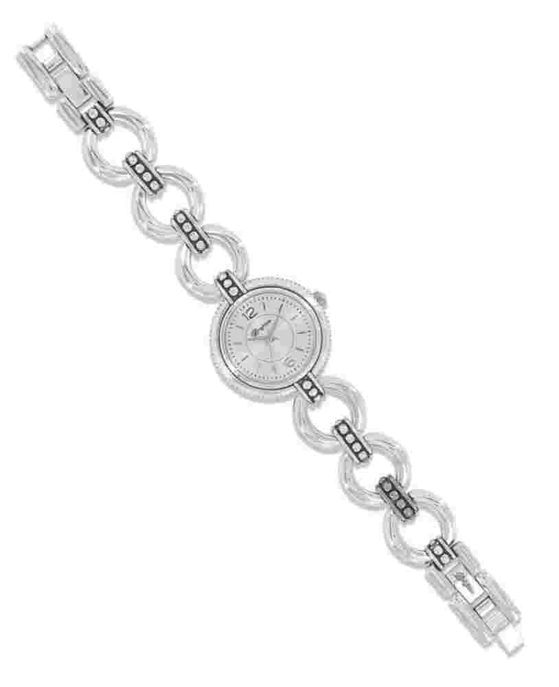 Brighton Silver Plated Pretty Tough Astoria Round Dial Wrist Watch Jewelry New