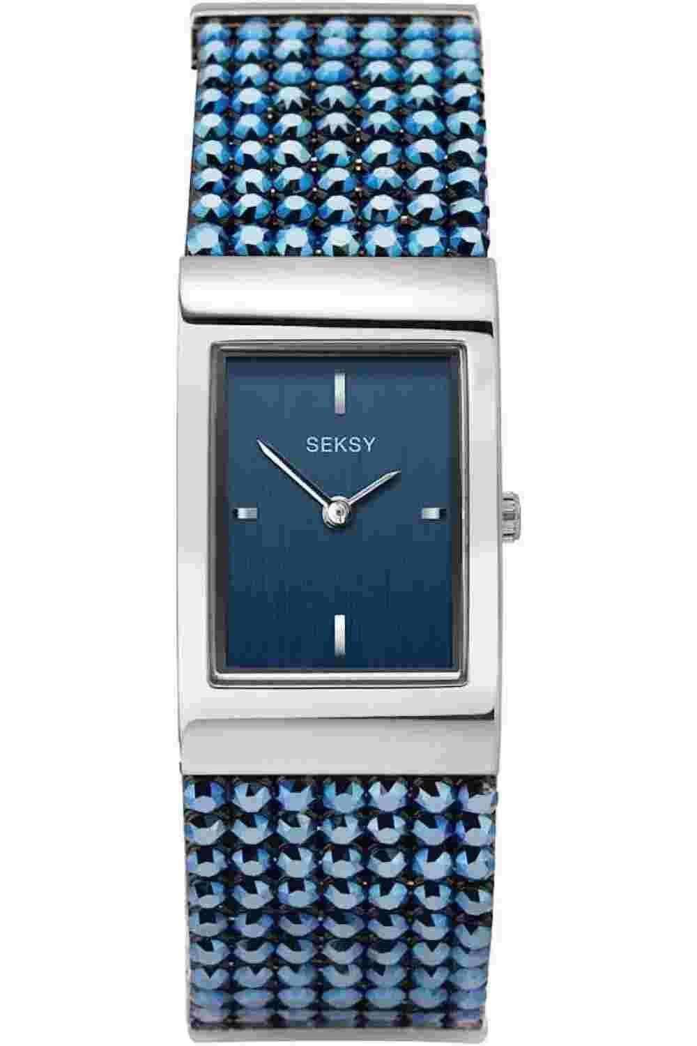 Seksy Ladies Crystal Encrusted Bracelet Watch 22mm 40014