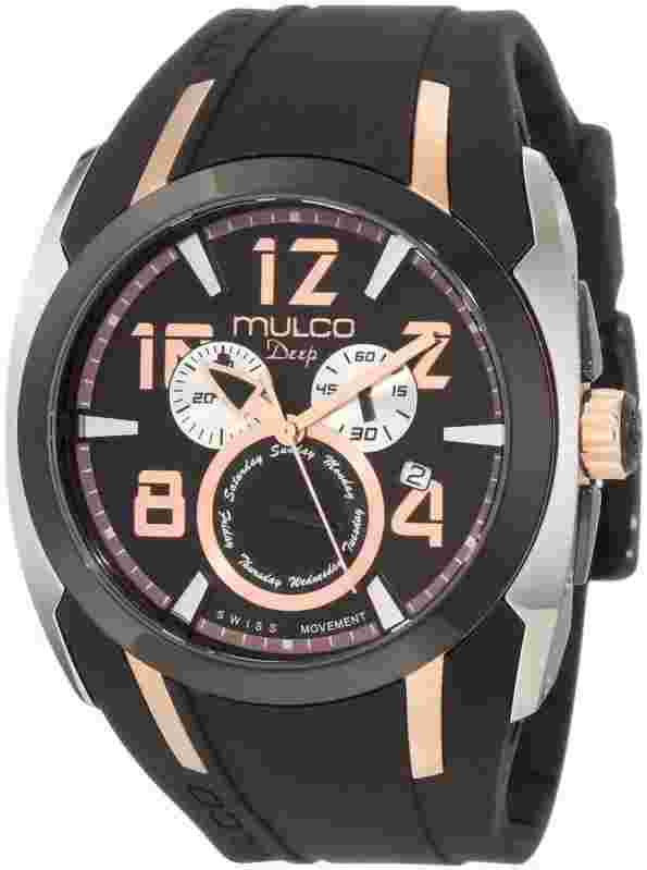 Mulco Unisex MW1-17186-025 Fashion Analog Swiss Movement Silicone Band Watch