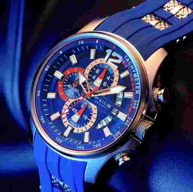 FEICE High-End Men's Watch Multifuctional,Klein Blue Lominous,Waterproof