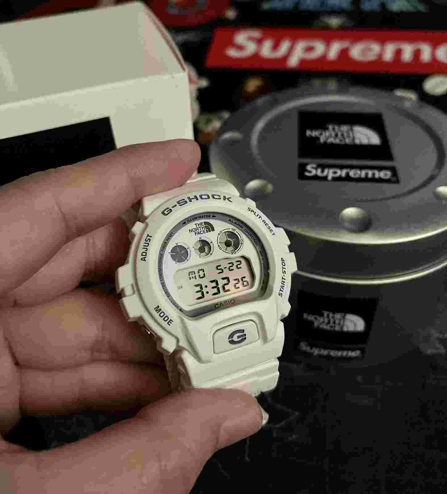 SUPREME® x The North Face®  x  G-Shock Watch White