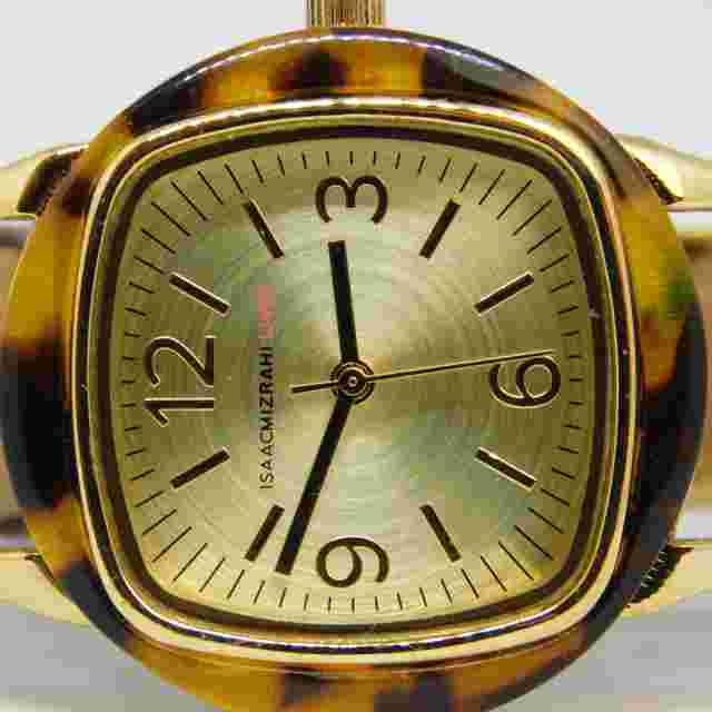 ISAAC MIZRAHI LIVE! IMZ896 Genuine Leather Quartz Women's Watch New Battery